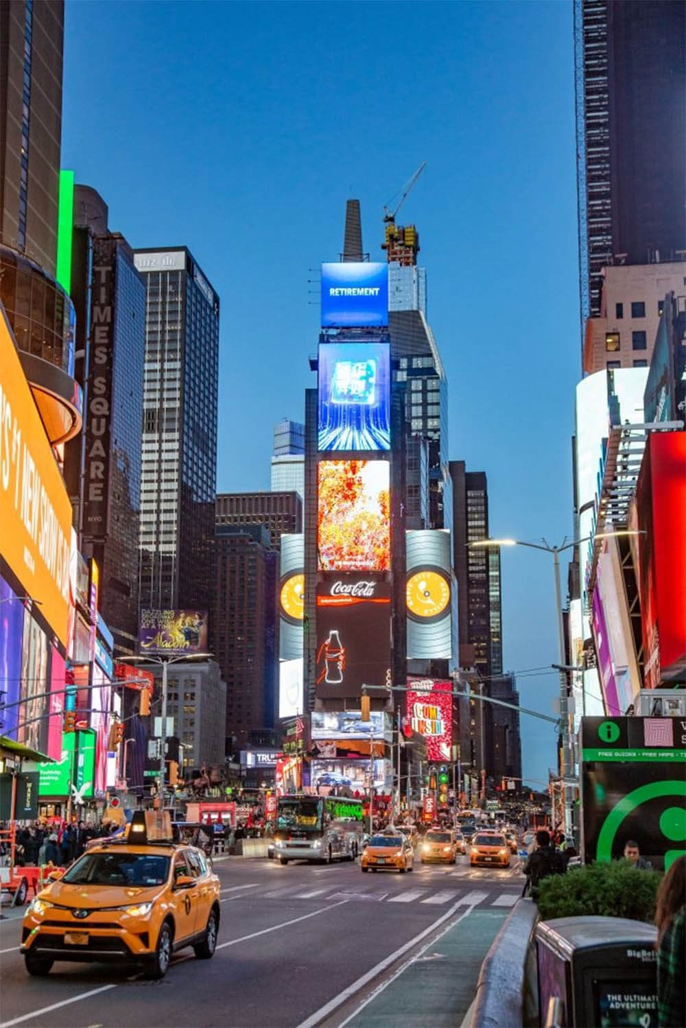 Màn hình LED quảng cáo ở New York, Mỹ