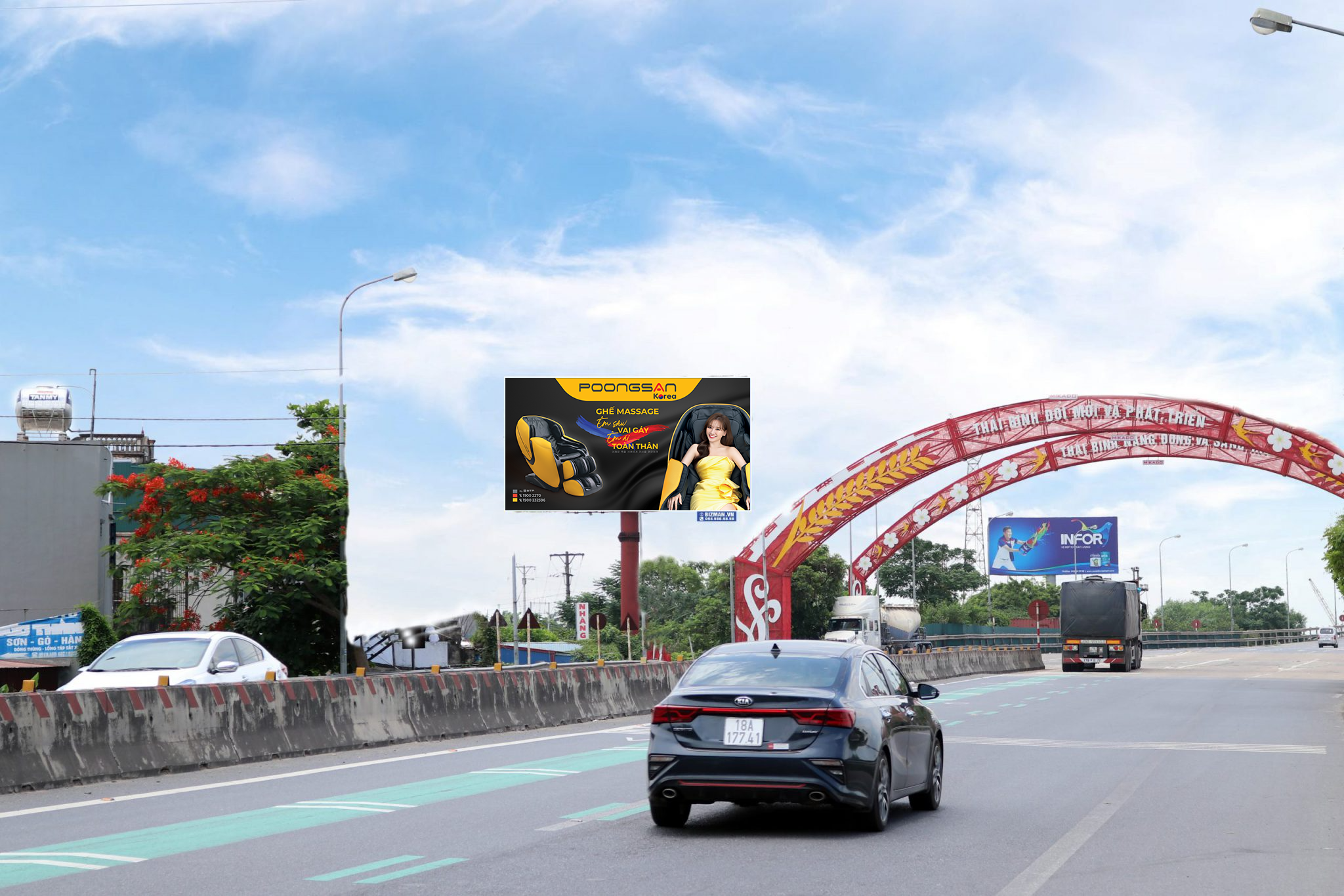 Bảng quảng cáo quốc lộ 10 – Nam Định - Thái Bình – 98+430