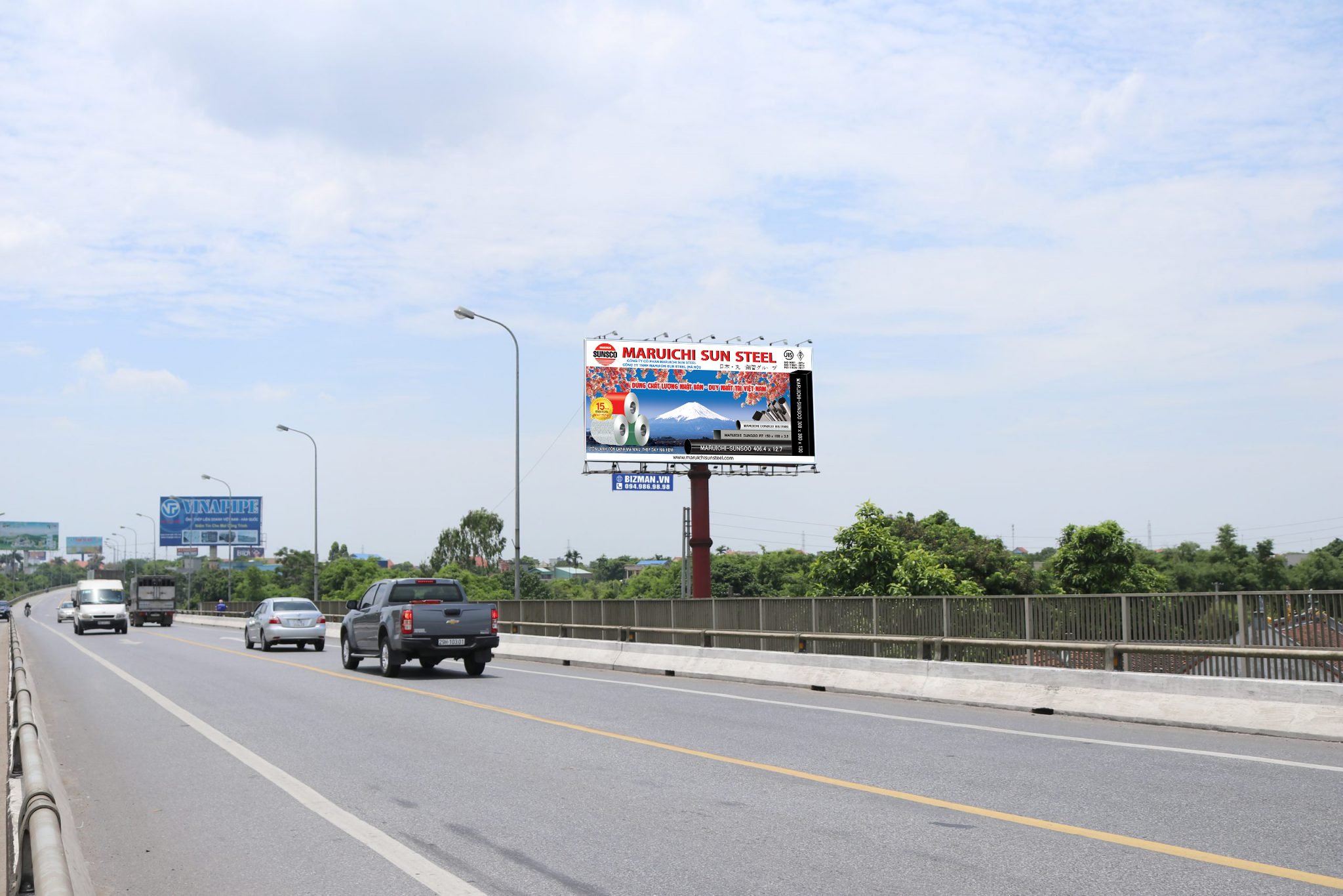 Bảng quảng cáo quốc lộ 10 – Nam Định – Thái Bình – H99+200