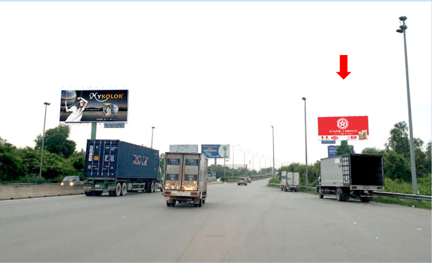 Bảng quảng cáo cao tốc – Long Thành – Dầu Giây – km10+860