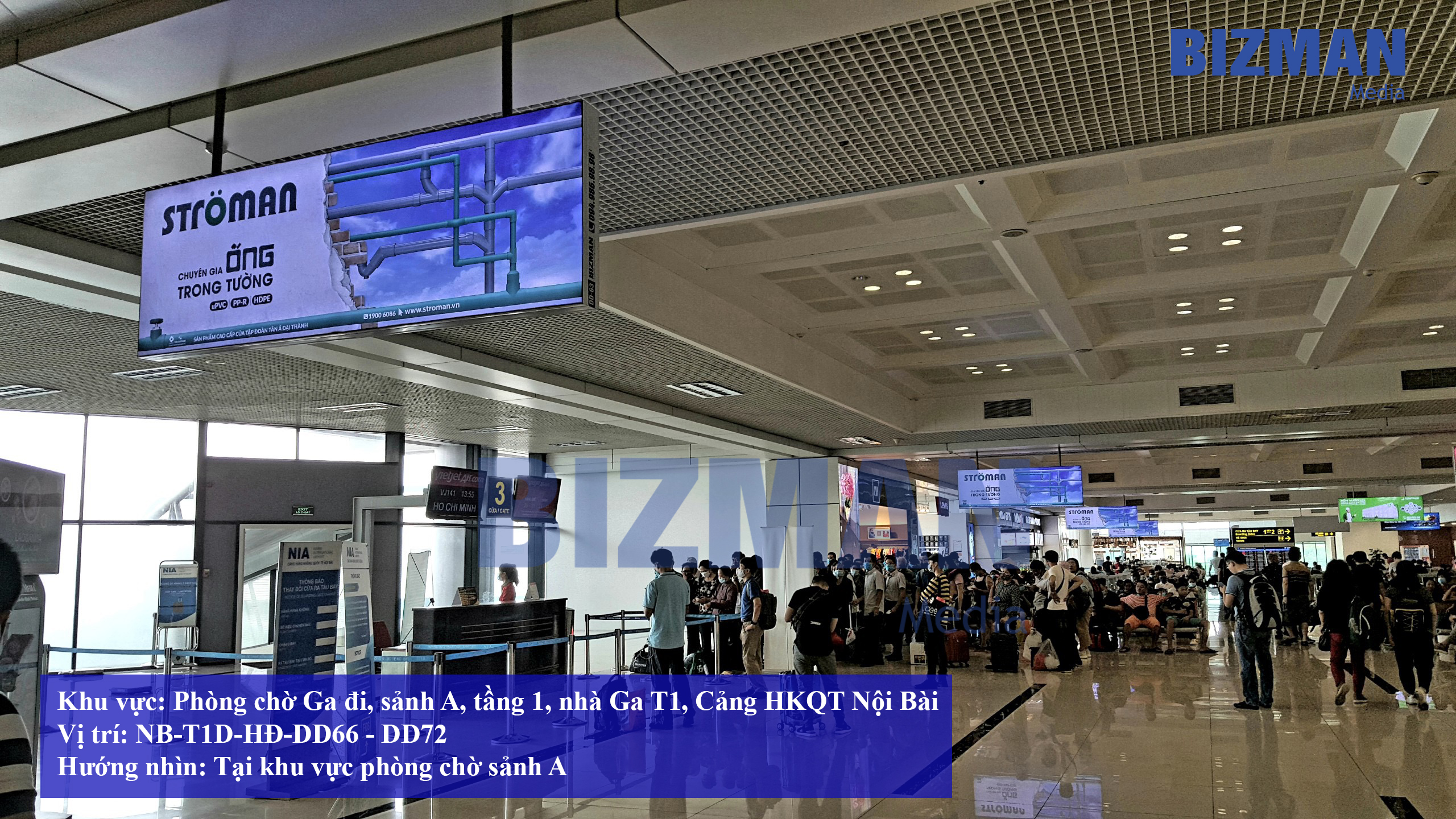 Hộp đèn sân bay – Nội Bài - T1A - HĐ - DD66 - DD72