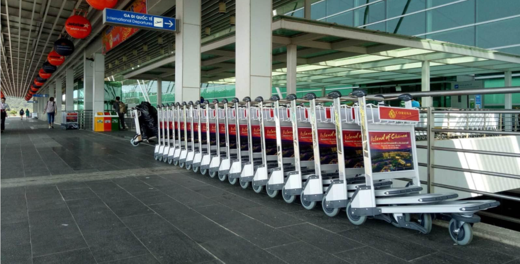 Xe đẩy hành lý – Cảng HKQT Phú Quốc