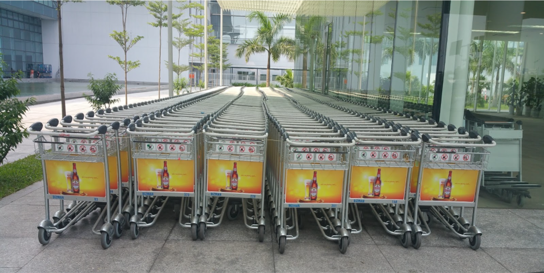 Xe đẩy hành lý – Cảng HKQT Vinh