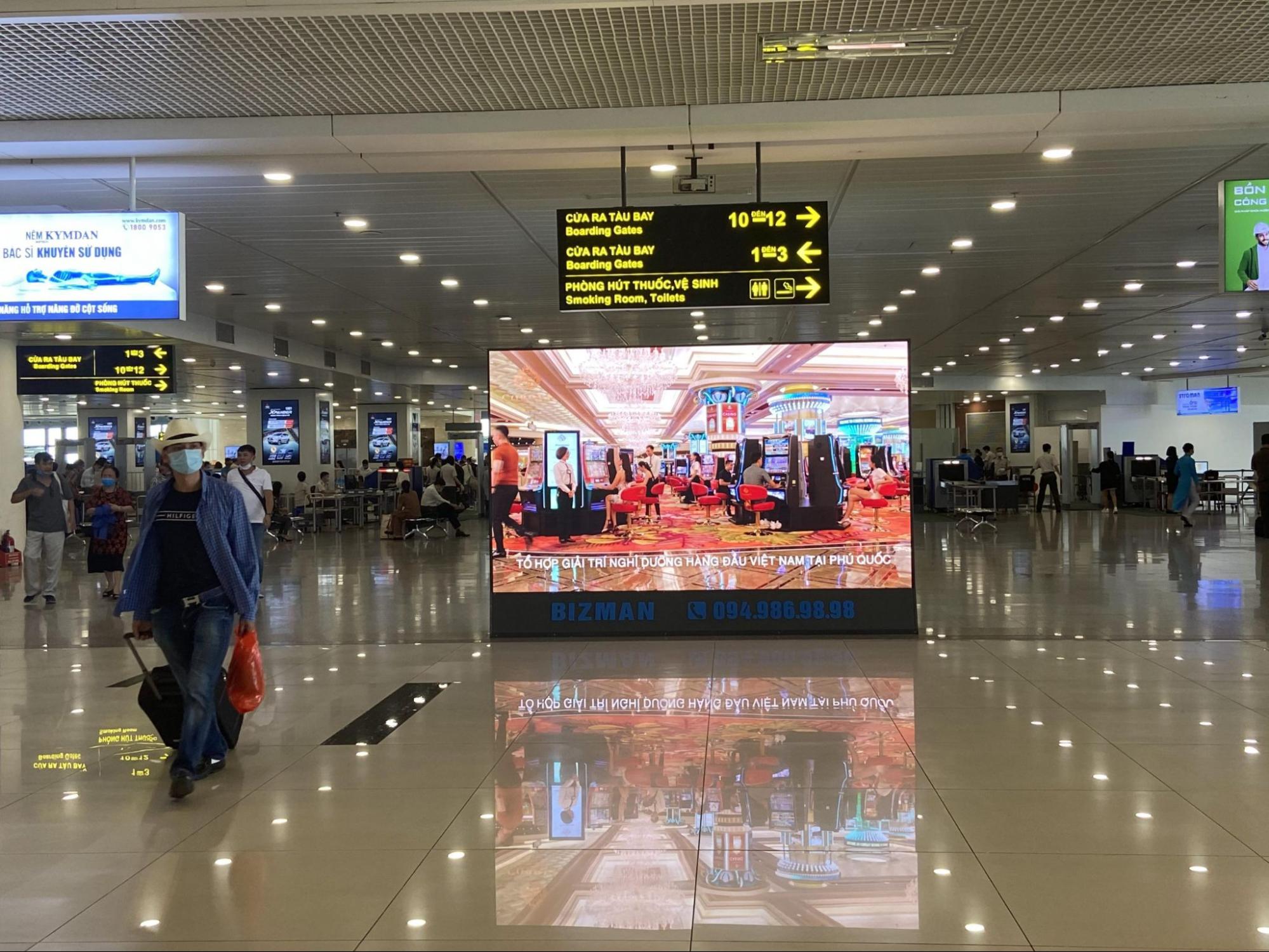 quảng cáo màn led sân bay Bizmanmedia quảng cáo màn led sân bay Bizmanmedia
