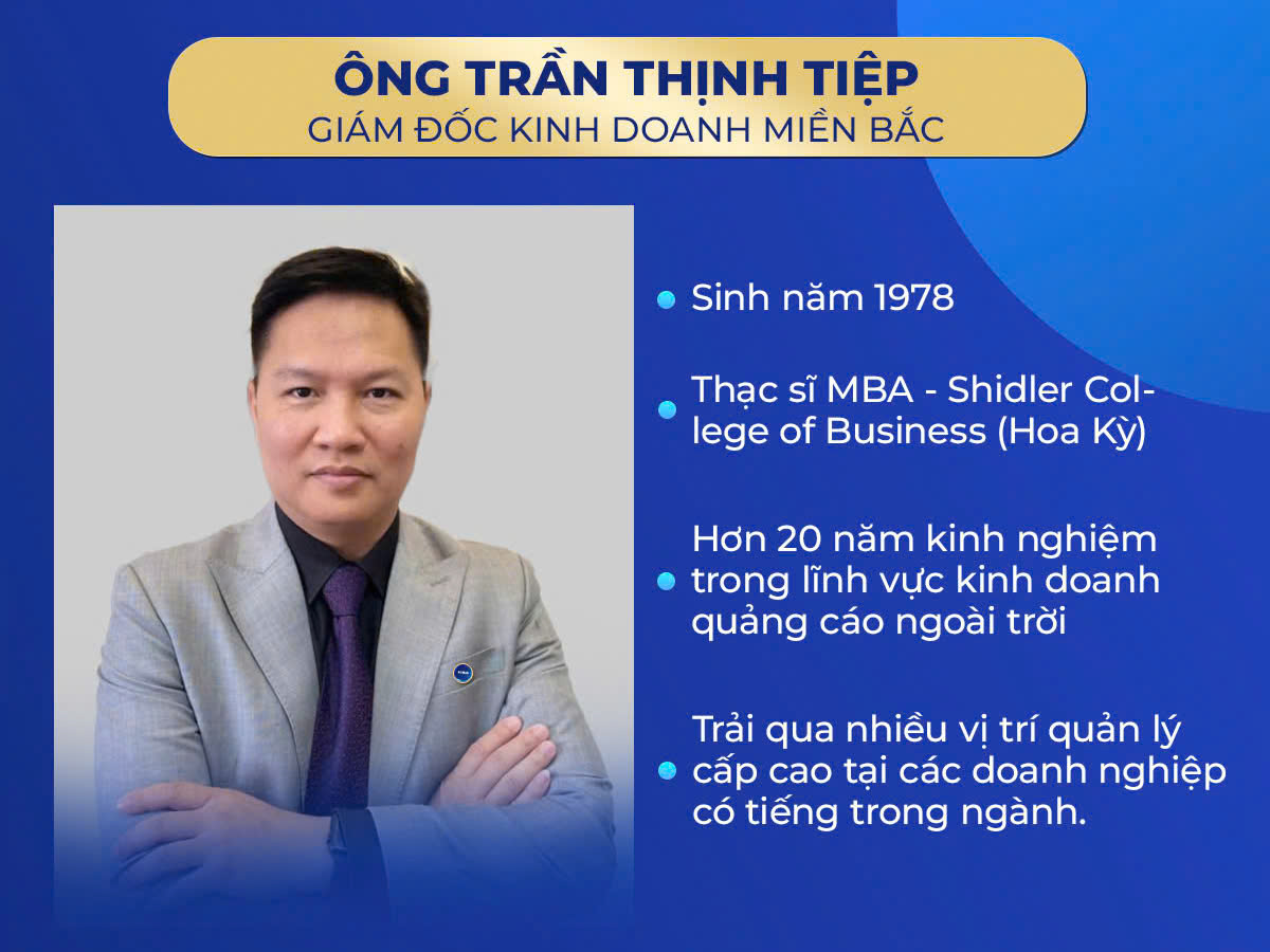 Ông Trần Thịnh Tiệp - Giám đốc Kinh doanh miền Bắc Bizman Media