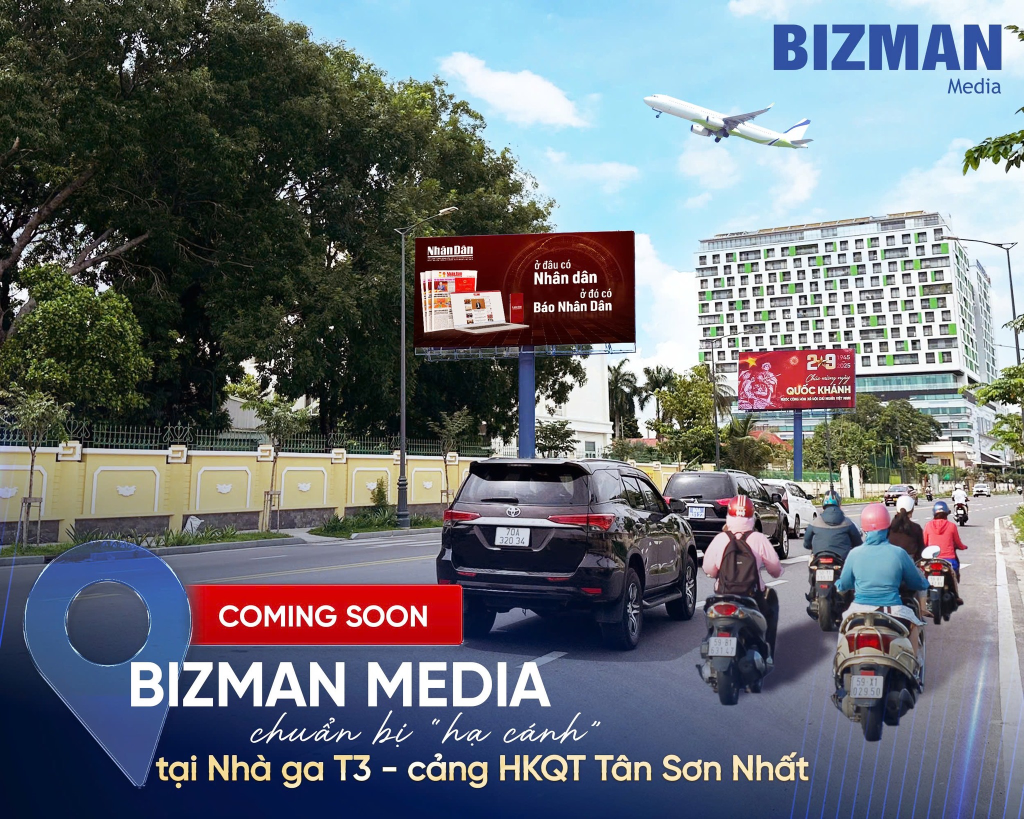 BIZMAN MEDIA CHUẨN BỊ “HẠ CÁNH” TẠI NHÀ GA T3