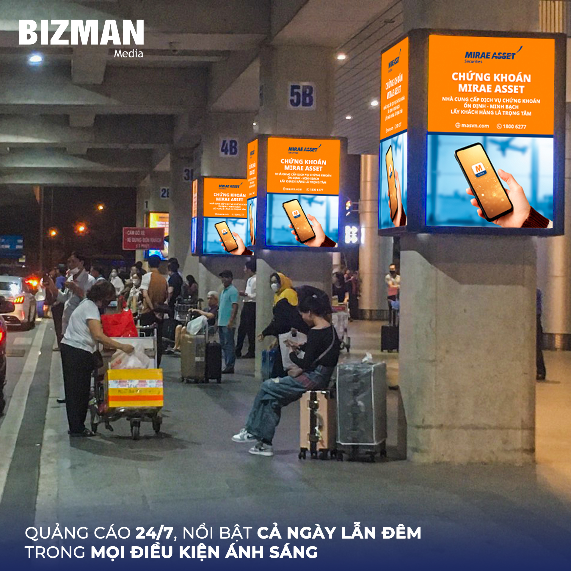 Hộp đèn quảng cáo sân bay