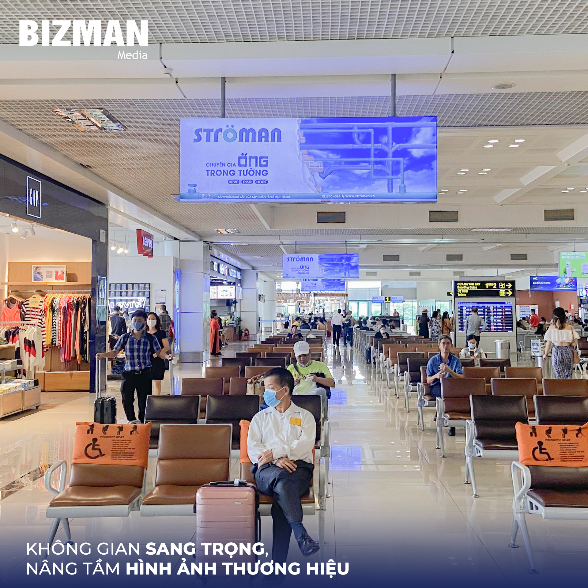 Hộp đèn quảng cáo sân bay