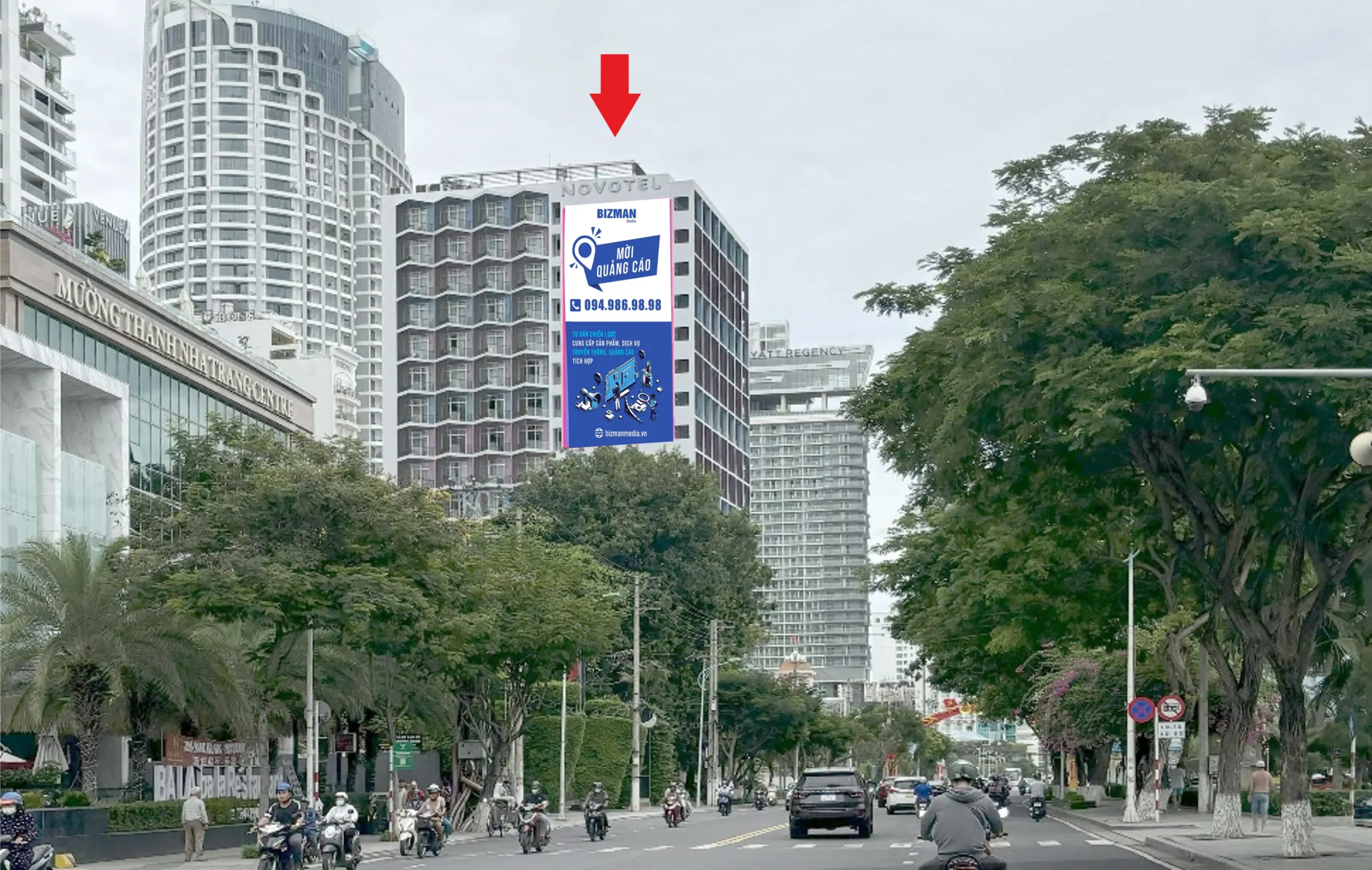 Bảng quảng cáo Novotel Nha Trang Bizman Media