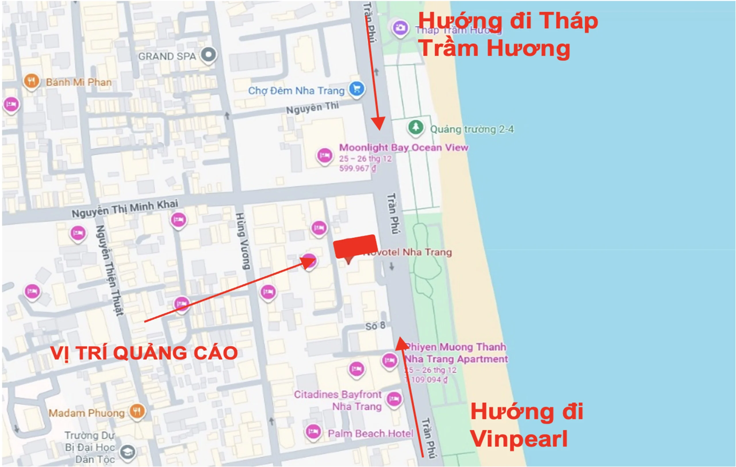 Bảng quảng cáo Novotel Nha Trang Bizman Media